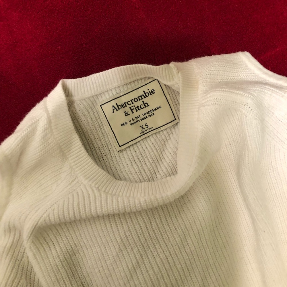 white off the shoulder sweater